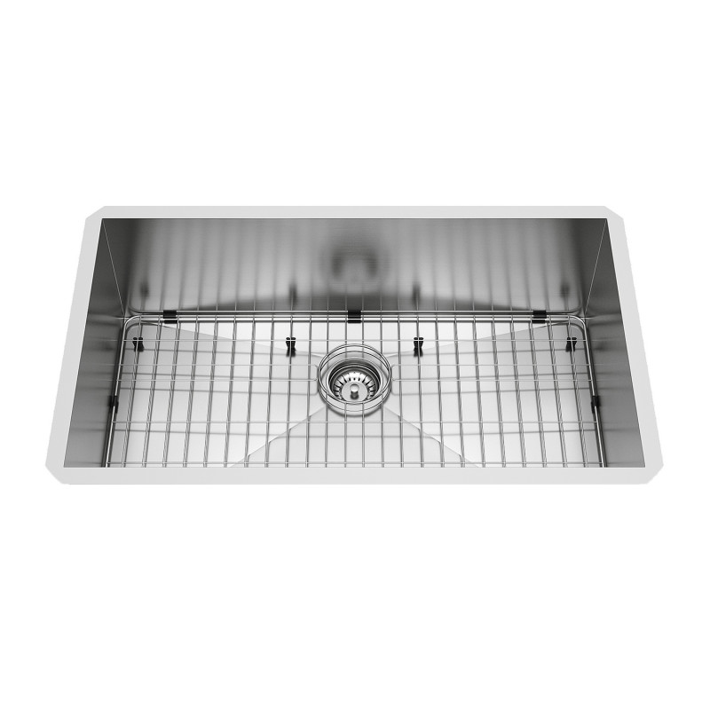 Single Bowl Black Metal Sink Bar 304 Stainless Steel Sink With Drain Basket & Drain Drop-In Or Undermount Installation Color : Black, Size : 38x30x21cm Kitchen Sink