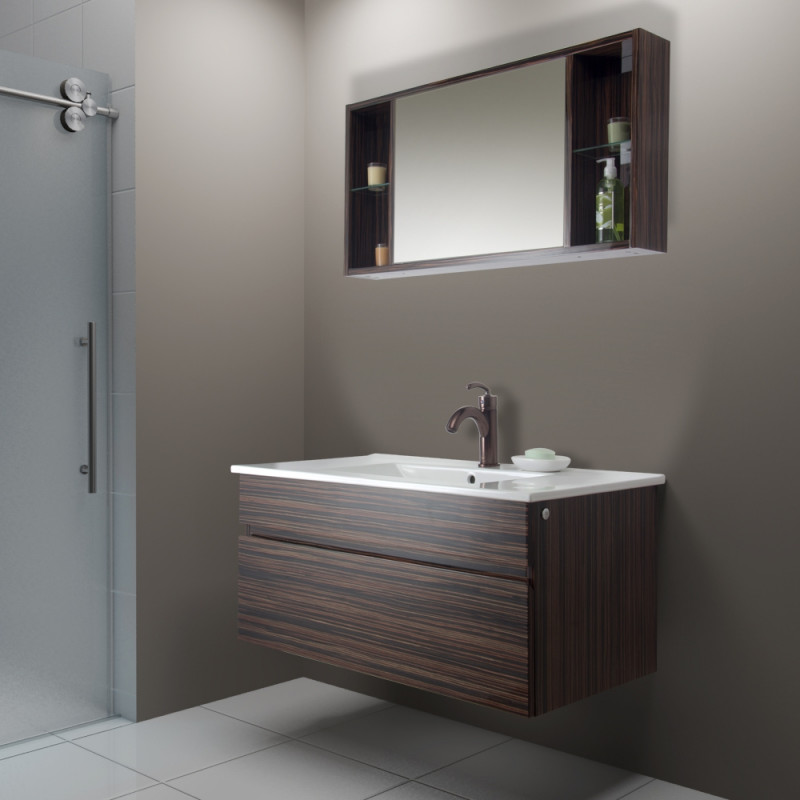 35 Inch Single Bathroom Vanity With, 35 Inch Vanity Cabinet
